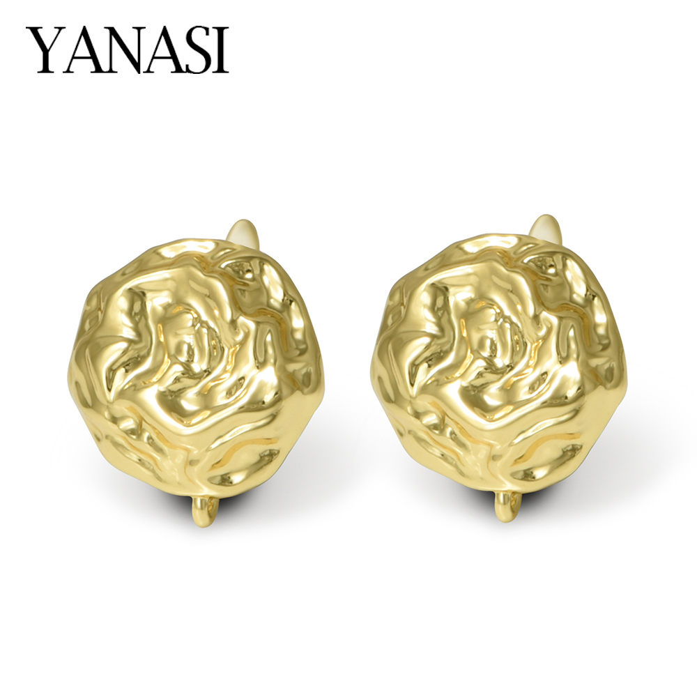 Hoop Earrings - NOWE Złote/Rodowane 18K Duże Okrągłe Haczyki