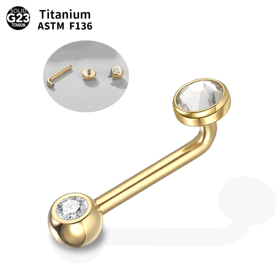 Christina Jewelry & Watches Marguerite Ørestik Forgyldt Sølv - 1/5 SZT. Biżuteria do piercingu z