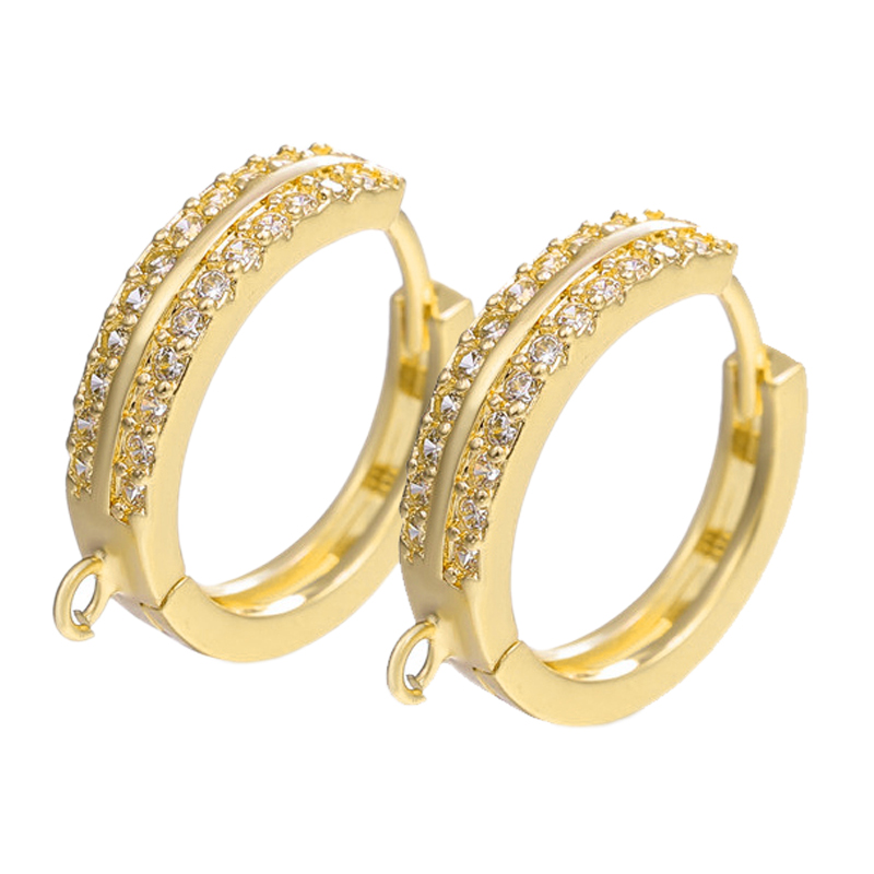 Hoop Earrings - Juya 2 4 sztuk/partia DIY 18K