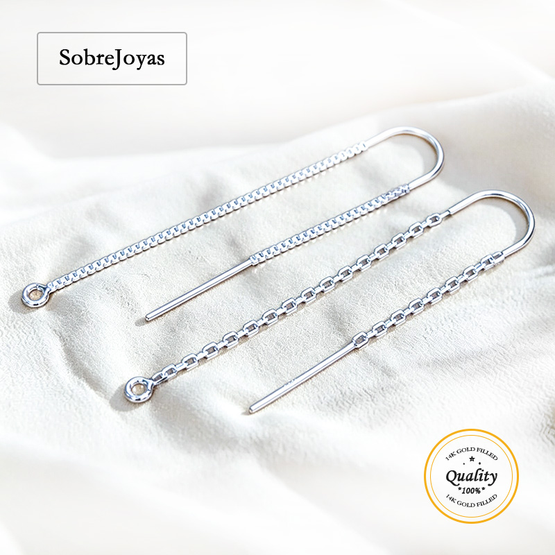 Sterling Silver Ring - Komponenty do kolczyków wiszących z przewleczką