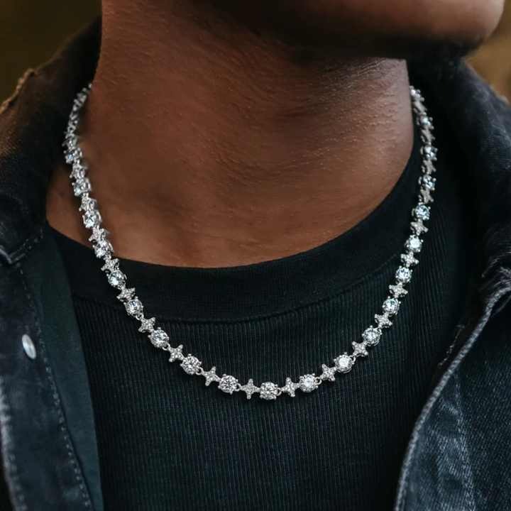 Tennis Bracelet Cubic - TBTK Mixed Sprkling Quadrangular Star Tennis