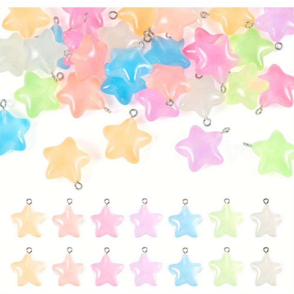 6/24/40 sztuk mieszane kolory  – Moon Star Earrings recenzja i cena