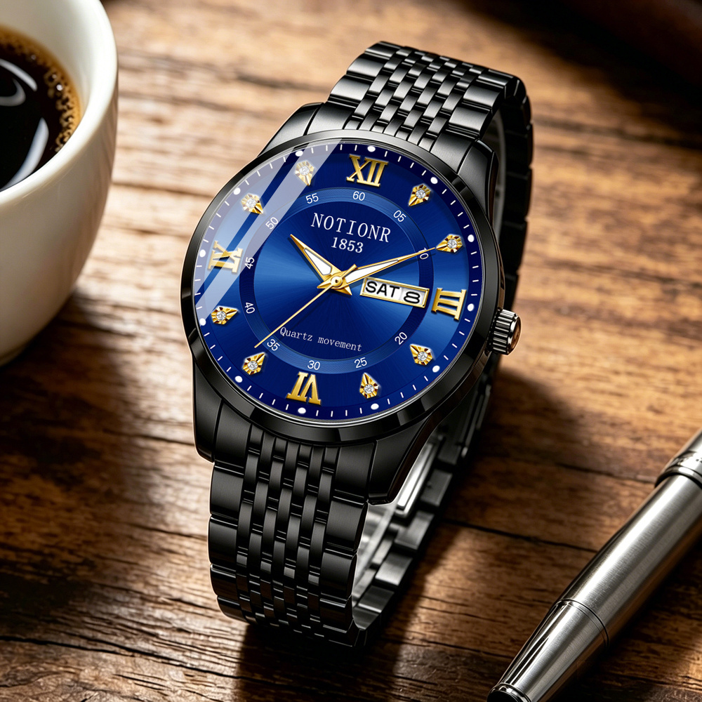 Wielofunkcyjny męski zegarek m – Watch Display Box recenzja i cena