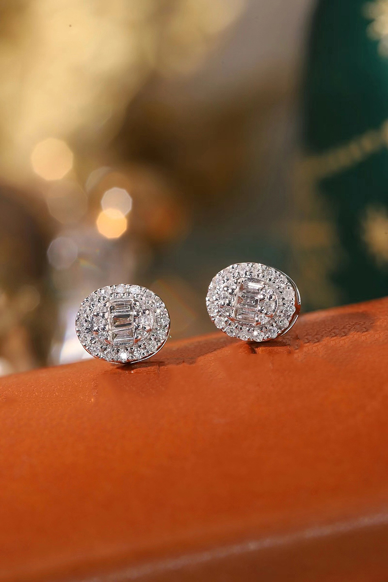 LUOWEND Kolczyki ze 100% białe – Diamond Stud Earrings recenzja i cena