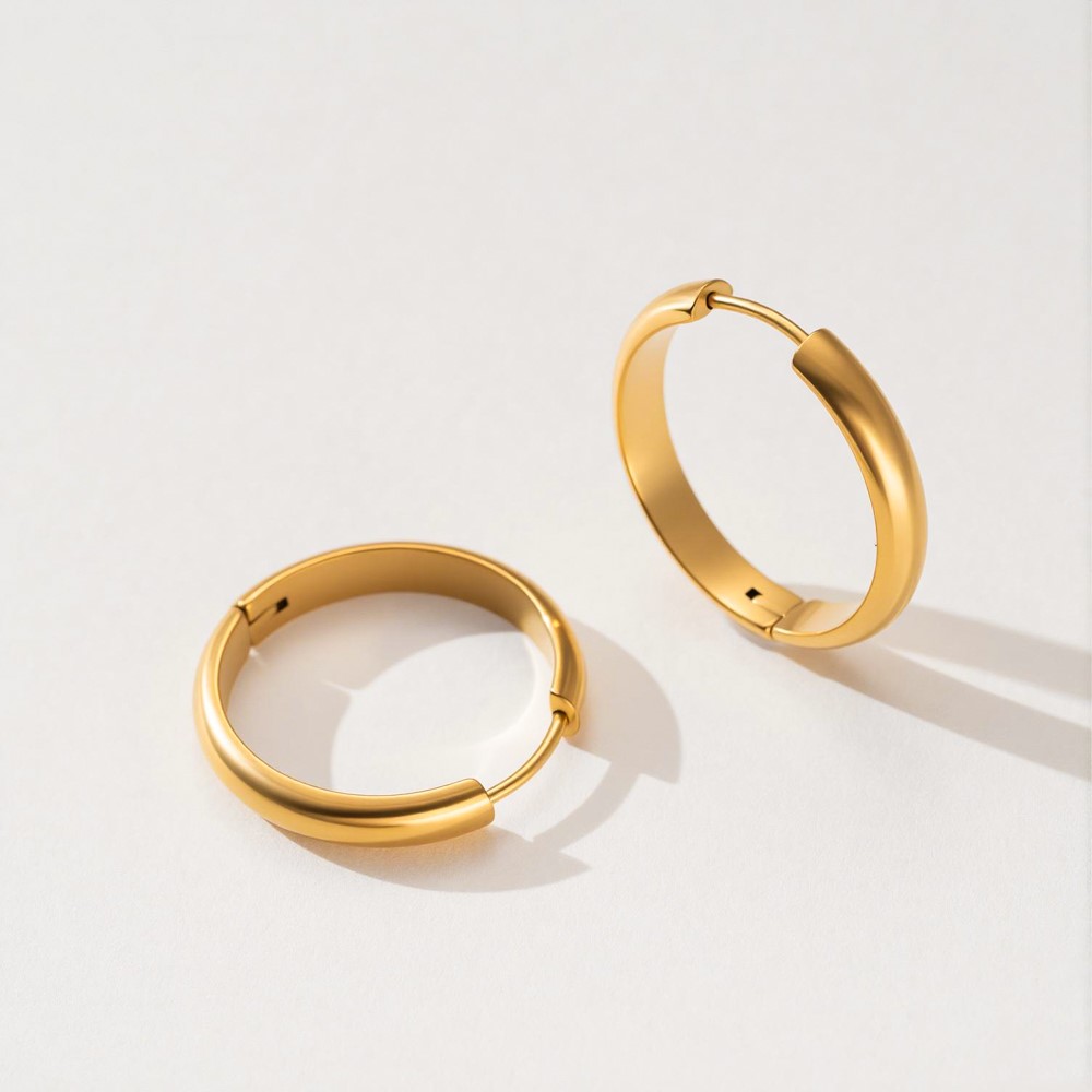4 sztuki okrągłych kolczyków z – Hoop Earrings recenzja i cena