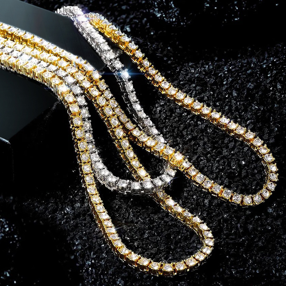 Naszyjnik typu tennis chain z  – Tennis Bracelet Cubic recenzja i cena