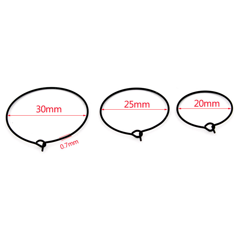 20 szt. 20mm 25mm 30mm Stal Ni – Hoop Earrings recenzja i cena