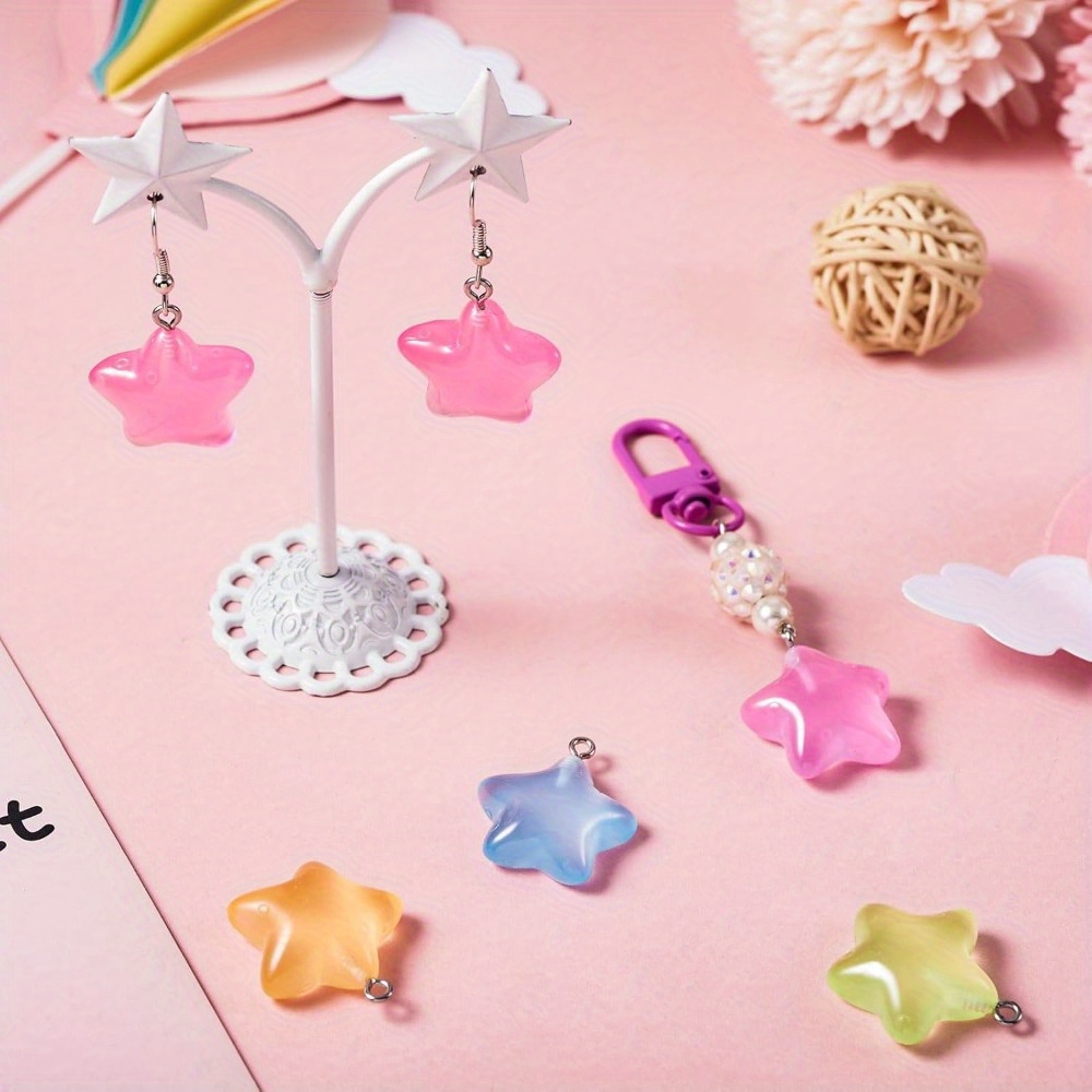 6/24/40 szt. Mieszane Kolory Ś – Moon Star Earrings recenzja i cena