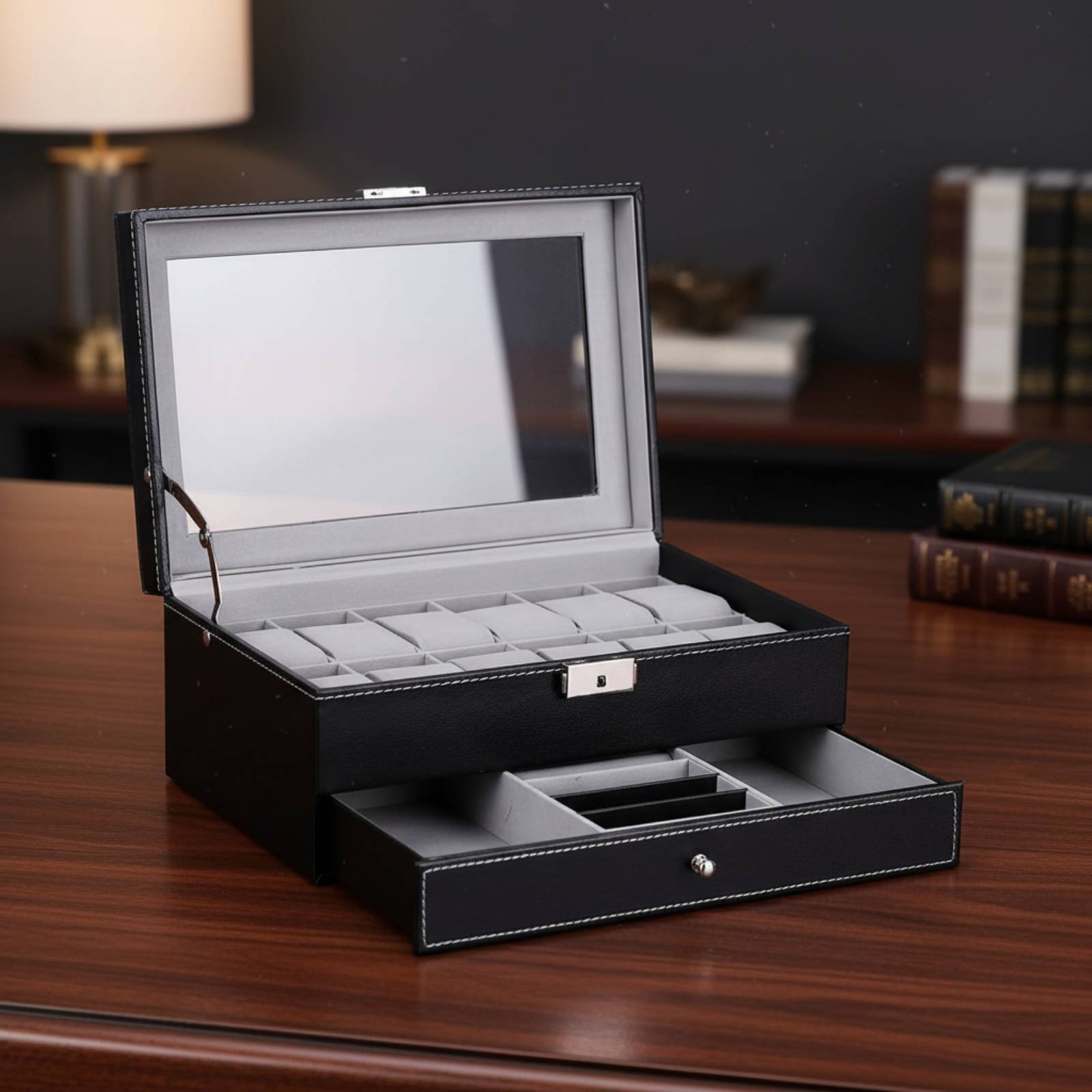 Dwupoziomowe pudełko na zegark – Jewelry Clasp Watches recenzja i cena