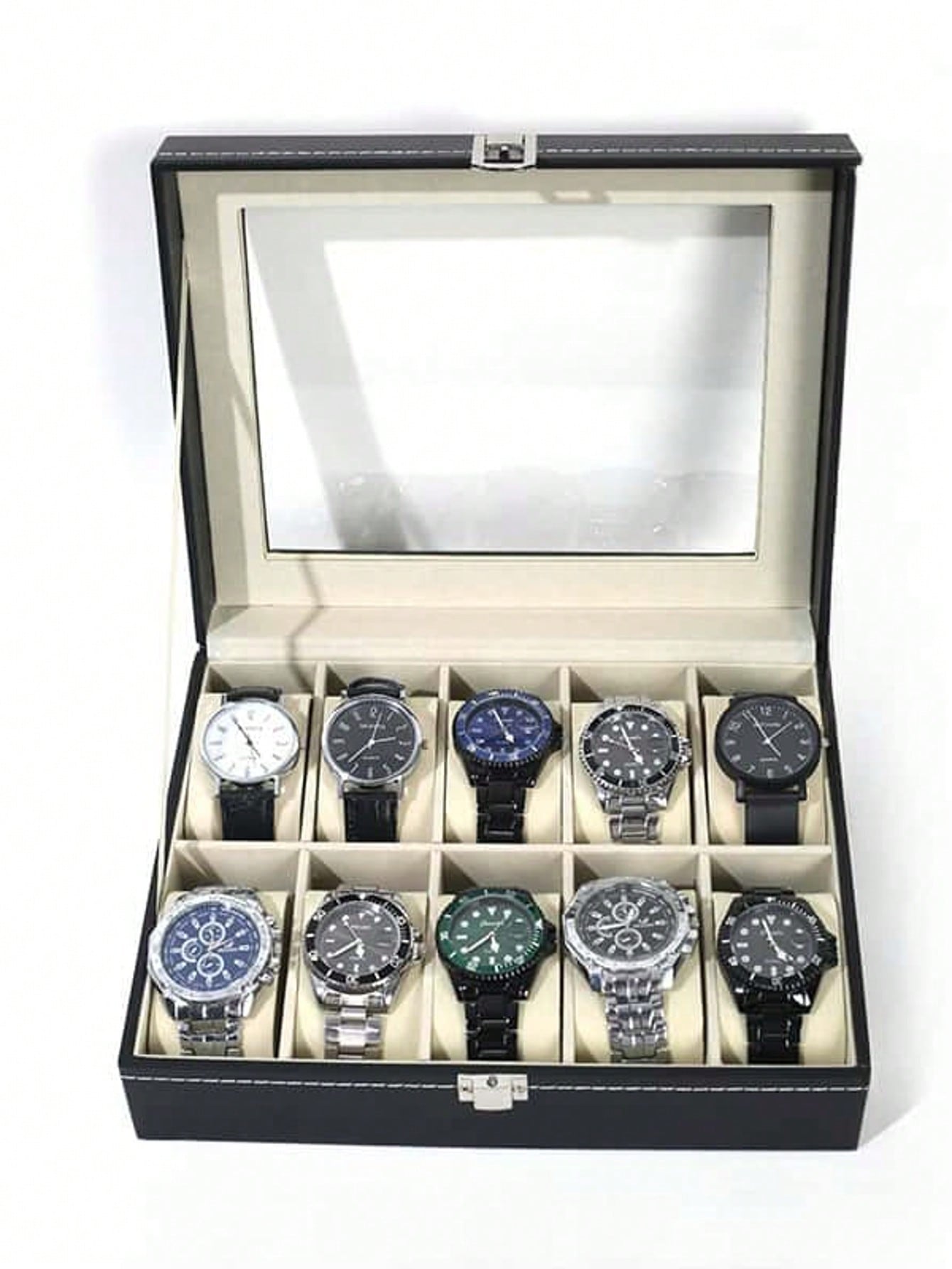 Skórzane pudełko na zegarki z  – Watch Display Box recenzja i cena