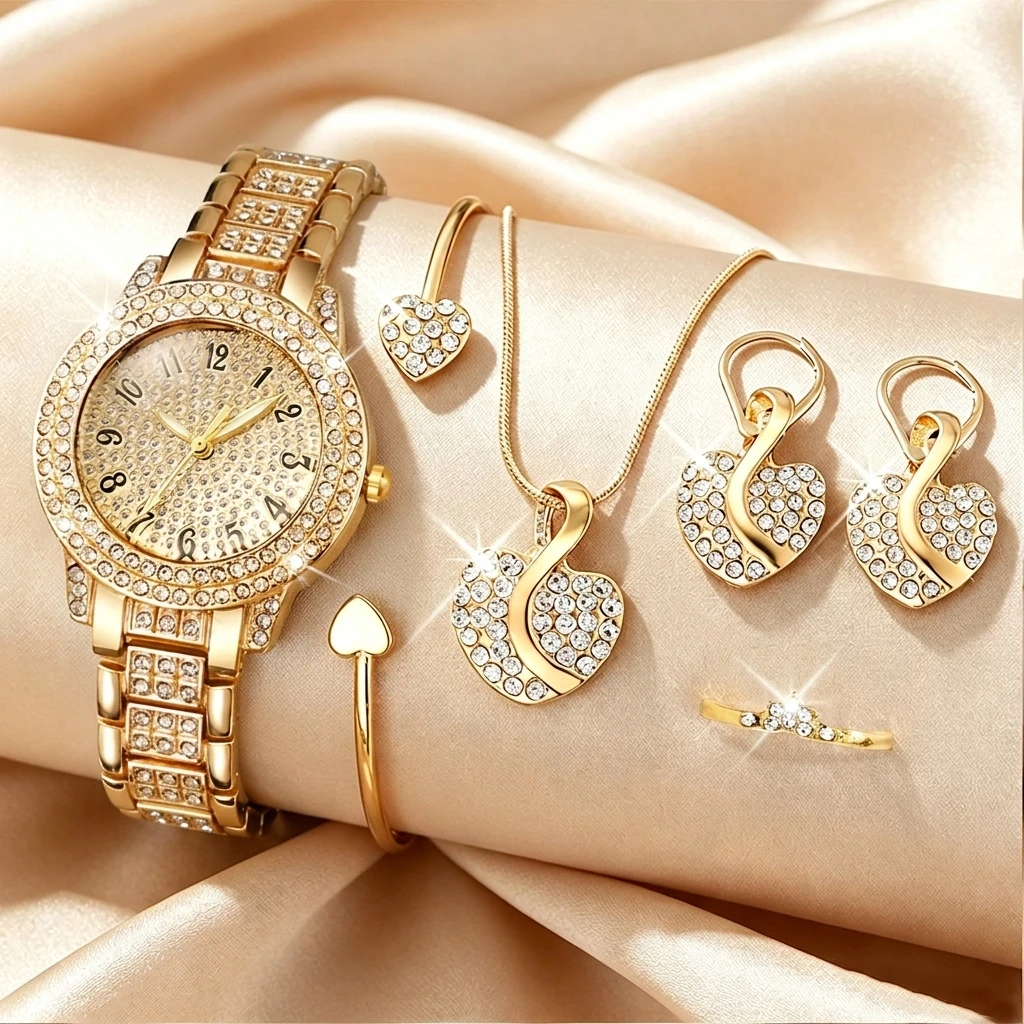 6 SZTUK Modny Zestaw Biżuterii – Jewelry Clasp Watches recenzja i cena