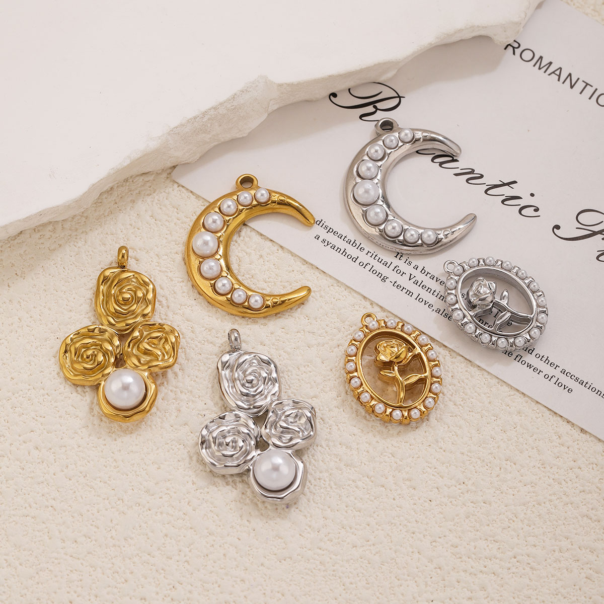 5 szt. Zawieszki ze stali nier – Moon Star Earrings recenzja i cena