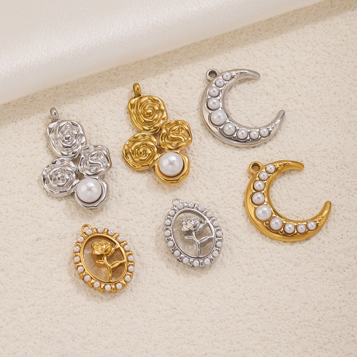 5 szt. Zawieszki ze stali nier – Moon Star Earrings recenzja i cena