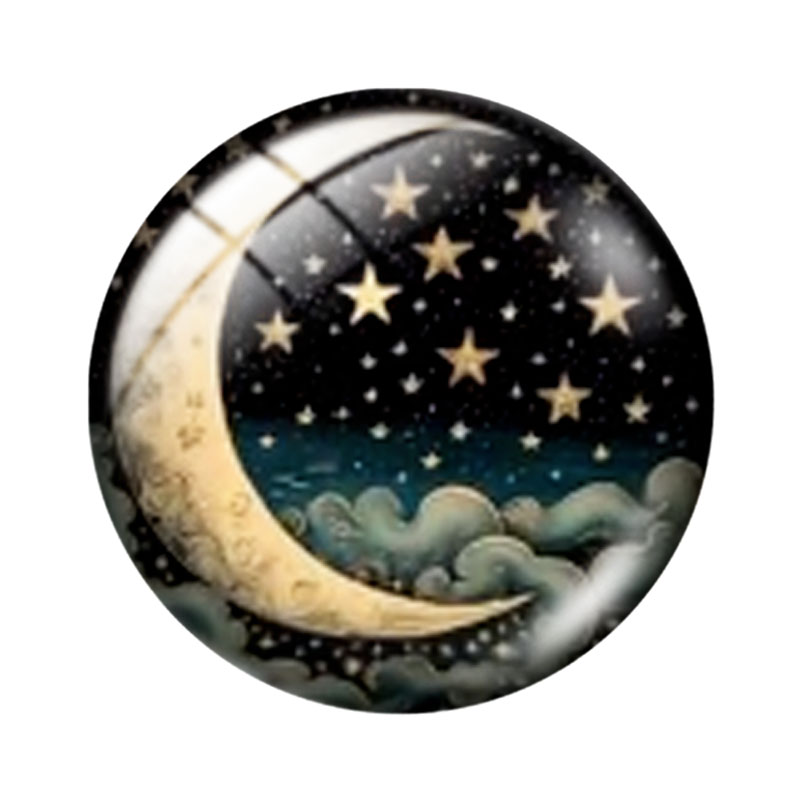 KABOSZONY SZKLANE KSIĘŻYC I GW – Moon Star Earrings recenzja i cena