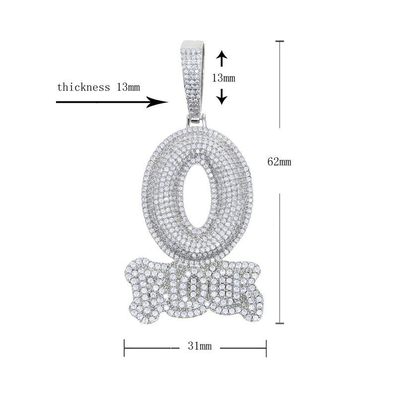 Zawieszka Blok Litera O Iced O – Tennis Bracelet Cubic recenzja i cena