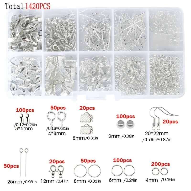 1420 szt. 1 pudełko Zestaw ele – Jewelry Repair & Watches Photos recenzja i cena