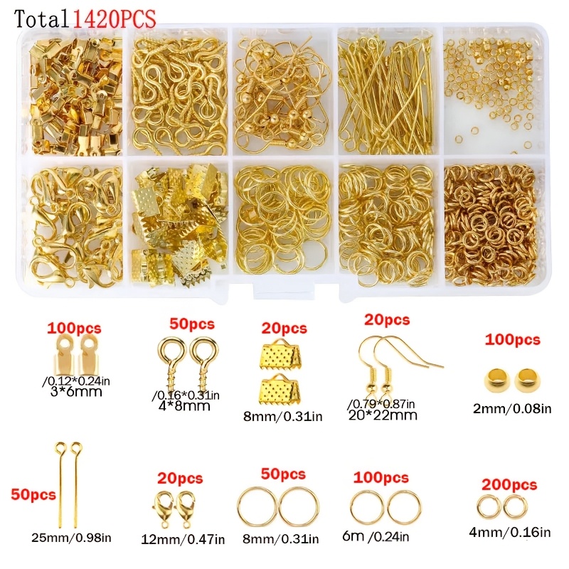 1420 szt. 1 pudełko Zestaw ele – Jewelry Repair & Watches Photos recenzja i cena