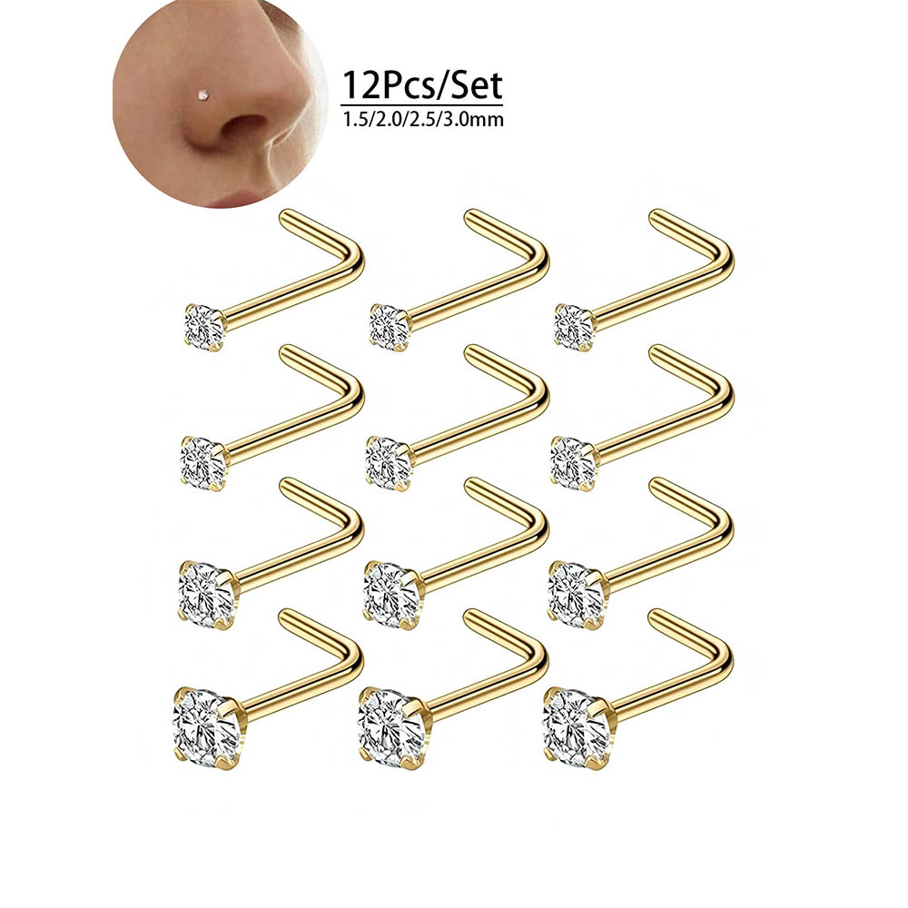 12-częściowy pełny zestaw hipo – Diamond Stud Earrings recenzja i cena